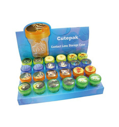 Duży Wygodny kolorowy pojemnik na soczewki kontaktowe 1 szt.