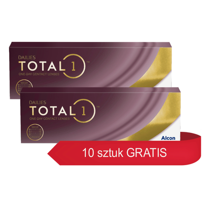 Dailies Total 1 70 szt (10 szt. gratis) - Soczewki kontaktowe Zestaw