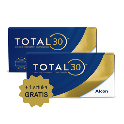 Total 30 4 szt (1 szt. gratis) - Soczewki kontaktowe Zestaw