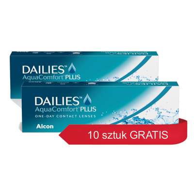 Zestaw Soczewki Dailies AquaComfort Plus 2x 30 szt. + 10 szt. GRATIS